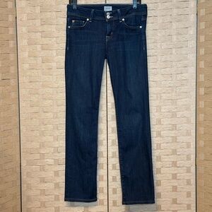 Hudson Jeans Dark Indigo Ginny Straight Leg size 27